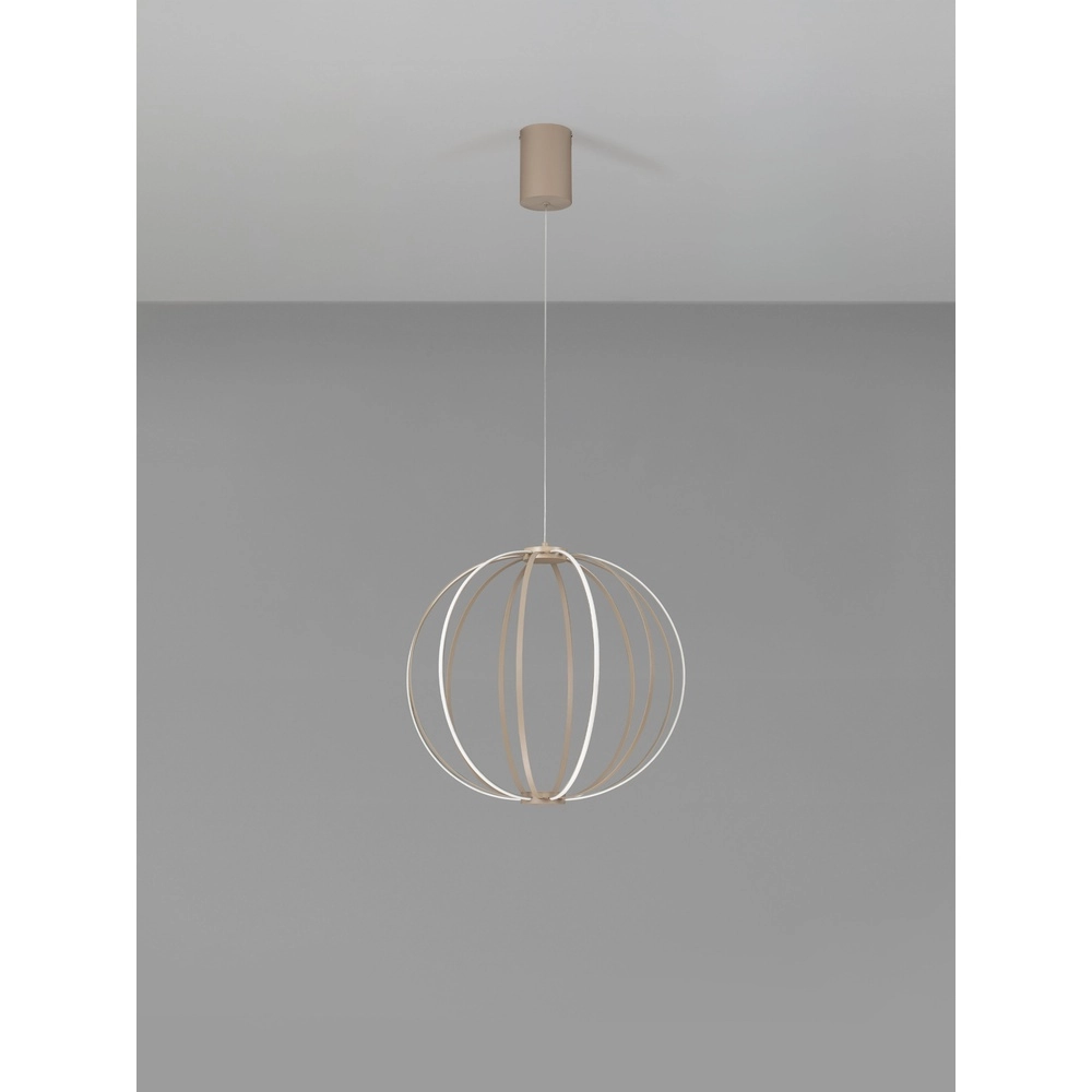 Pendellampe Brea beige Ø 50cm Lyora 5212017494375