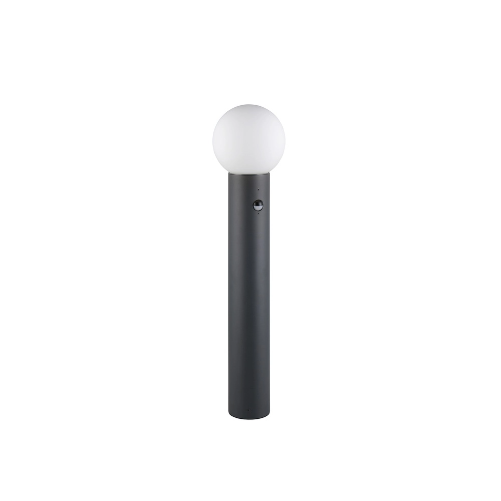 Kugel-Gartenlampe 80 cm Mures Anthrazit mit Sensor Trio 4017807687323
