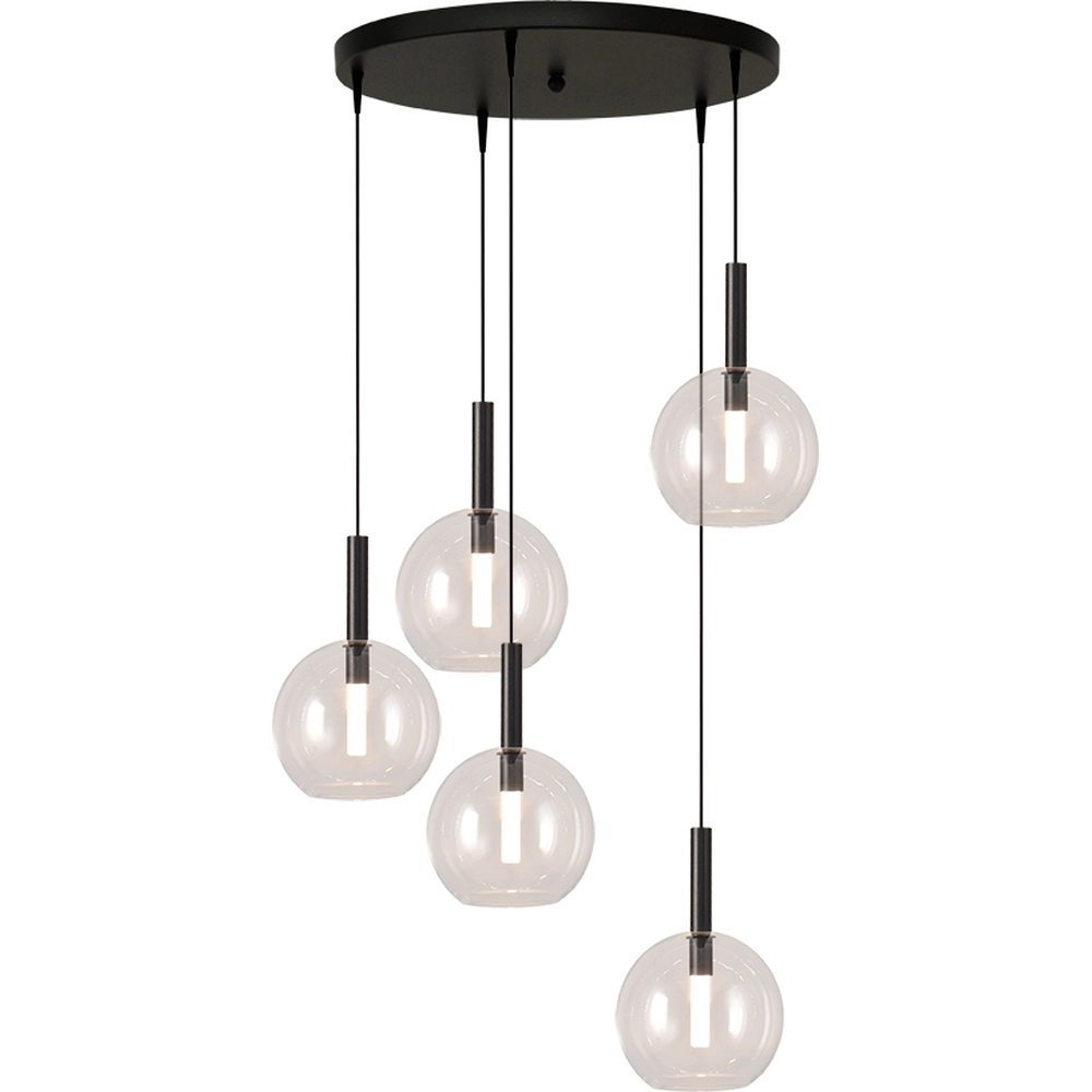 5L Vide Pendellampe Lido Ball mit Ø 17 cm klarem Glas Masterlight 8718121335483