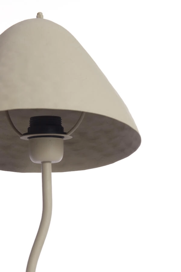 Tischlampe Elimo Ø 25cm x 50cm creme Light & Living 8717807705169
