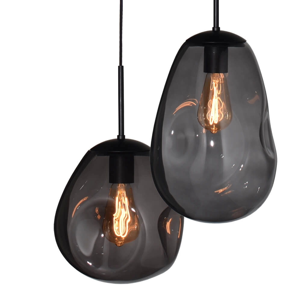 Hängelampe Lava Oval 8x Rauchglas Masterlight 8718121290195
