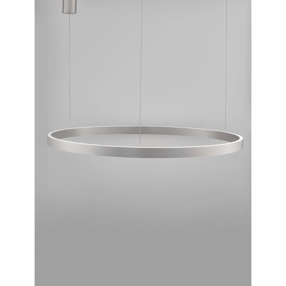 Design-Pendelleuchte Elowen silbergrau Ø 98cm Lyora 5212017439154