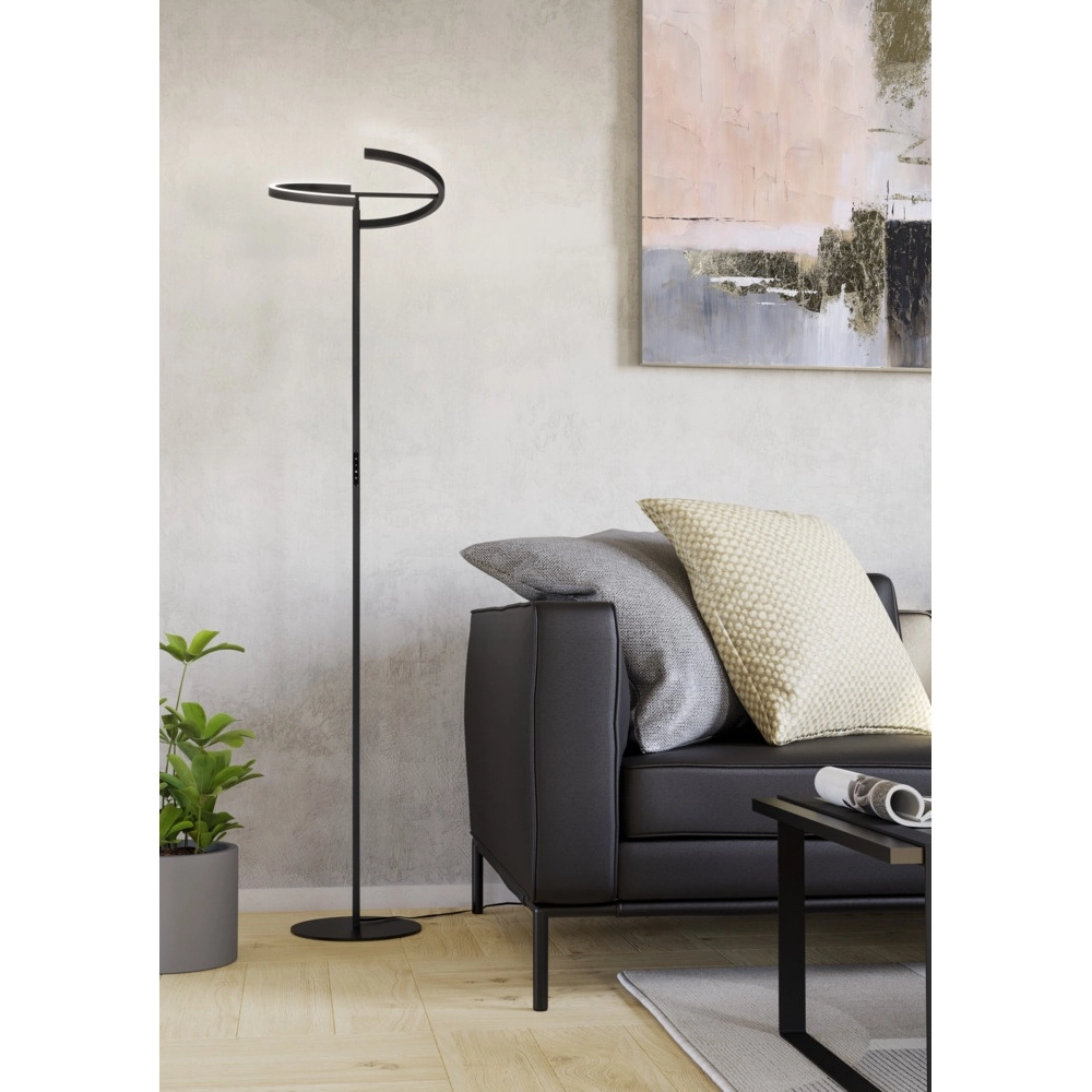 Design-Stehleuchte Castelpoto schwarz Eglo 9008606357291