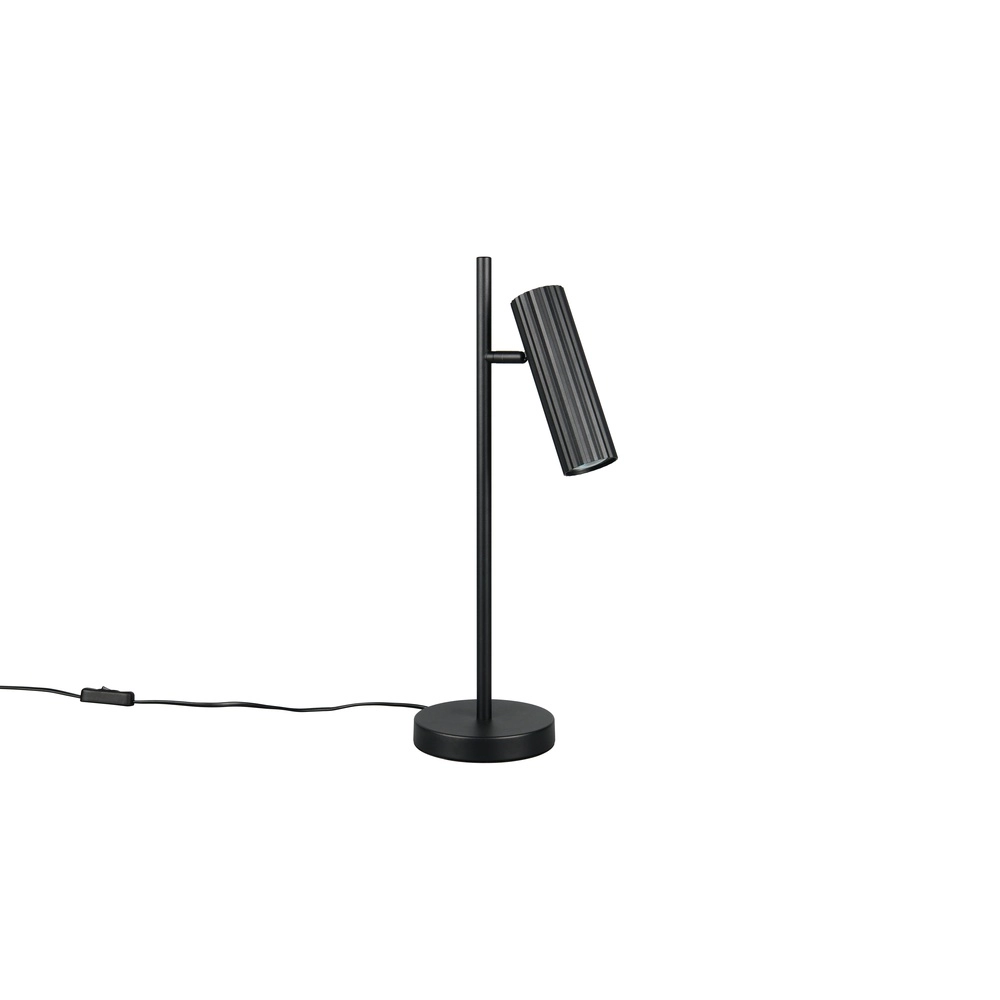Schlanke Tischleuchte Soka schwarz Trio 4017807658712