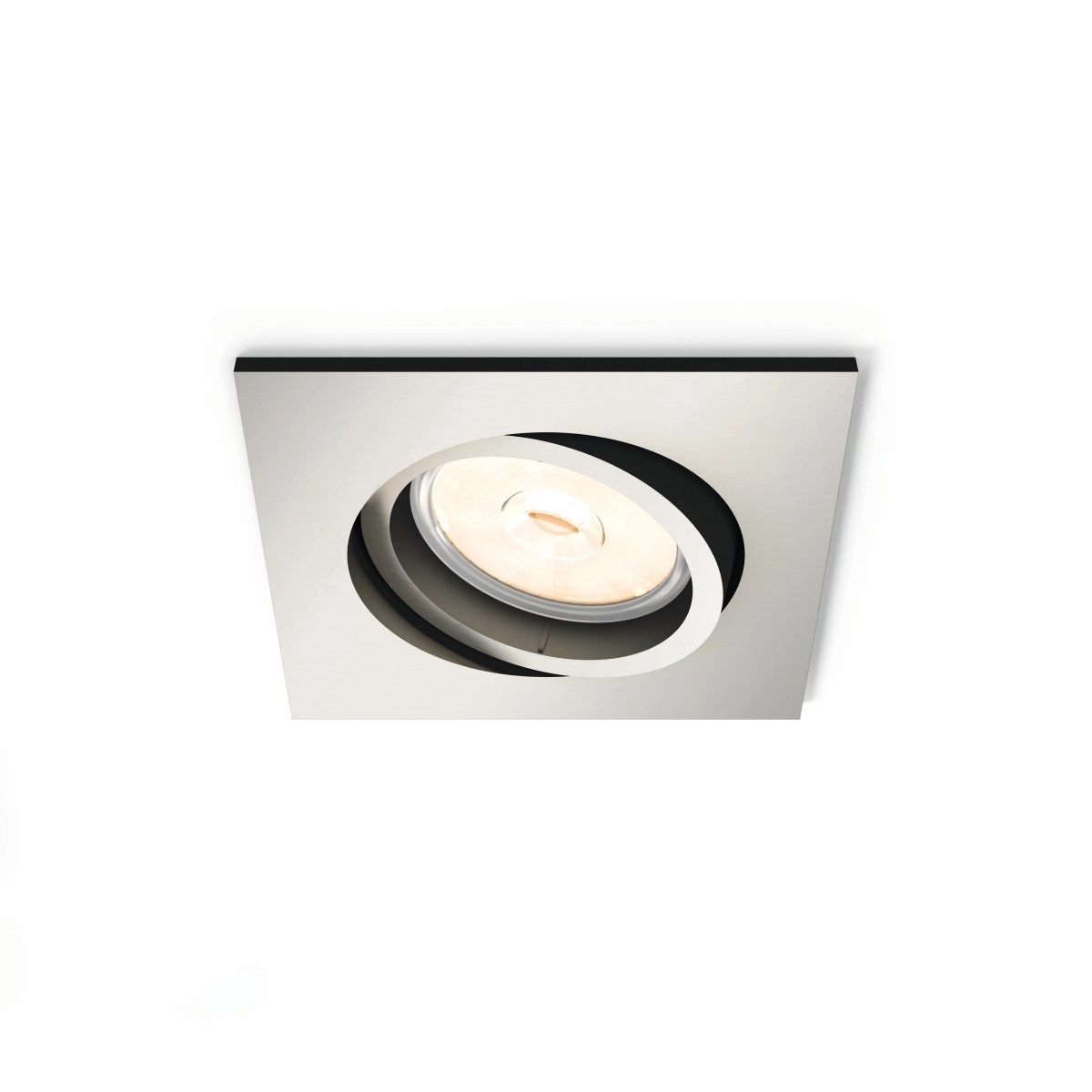Einbaustrahler Donegal GU10 9 cm Quadratmatt chrom Philips 8718696160961