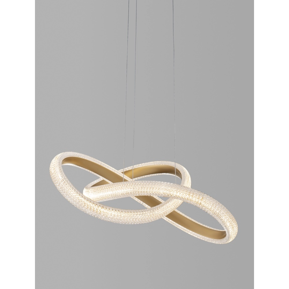 Pendelleuchte Medora Locke gold 52,5cm Lyora 5212017433428