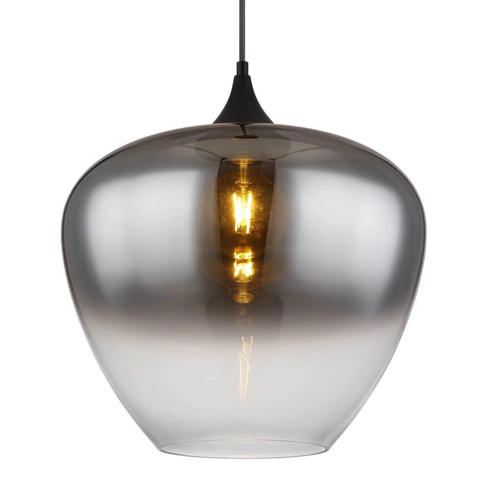 Schwarze Pendelleuchte Maxy Einzel Ø 29cm Globo 9007371446902