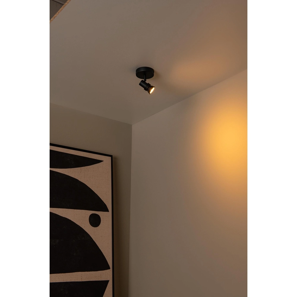 Deckenscheinwerfer Kianti Single Black Lucide 5411212530851