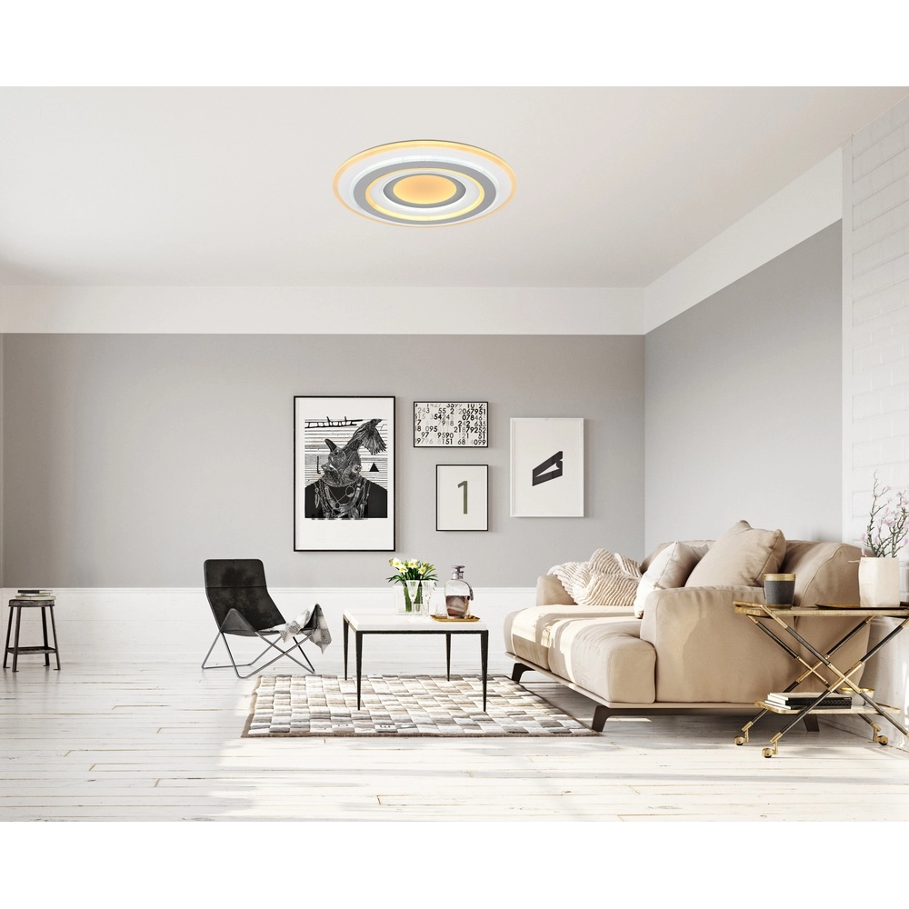 Deckenlicht Sabatino weißer Ø 50cm Globo 9007371403868
