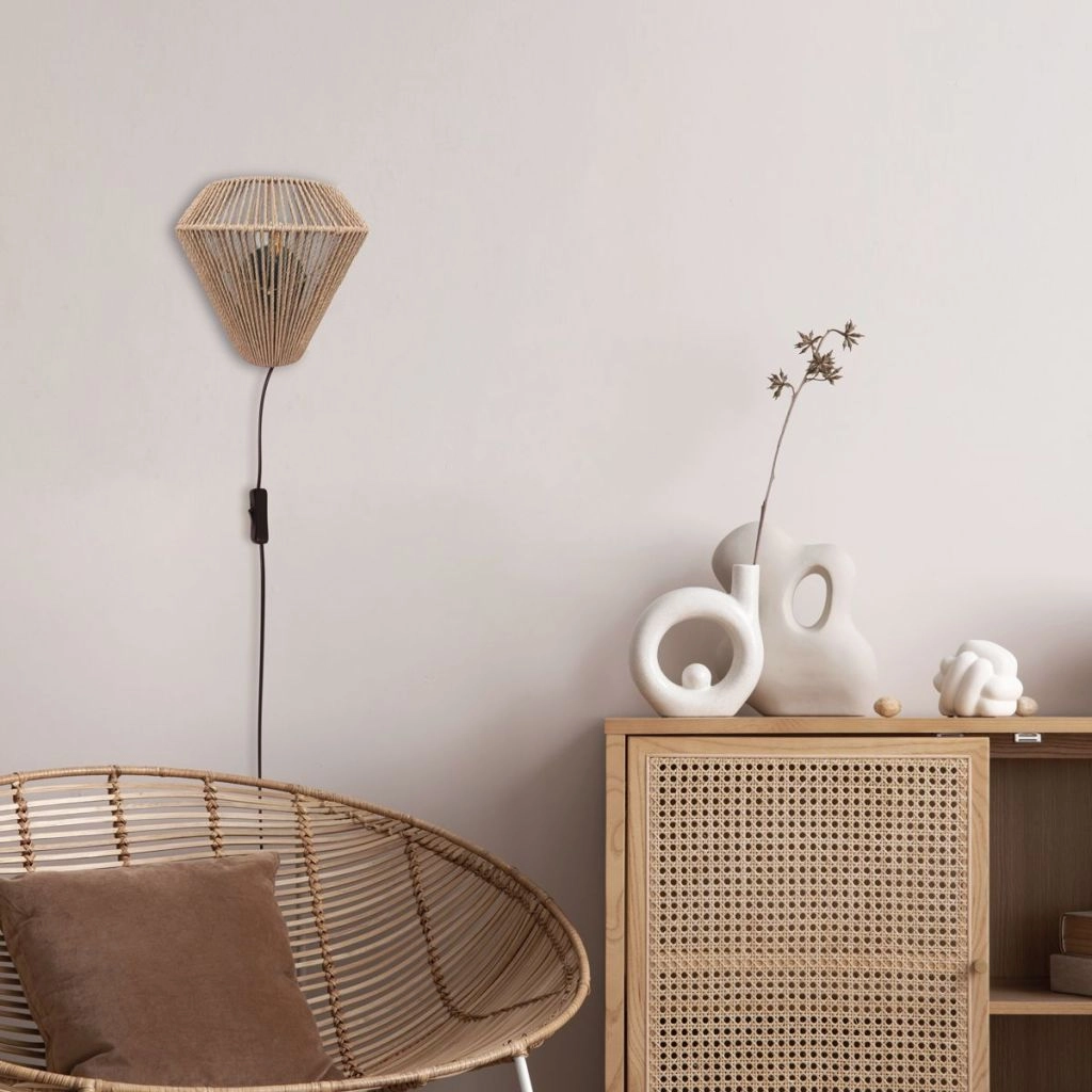 Rattan-Wandlampe Ropex Rattan Steinhauer 8712746181814