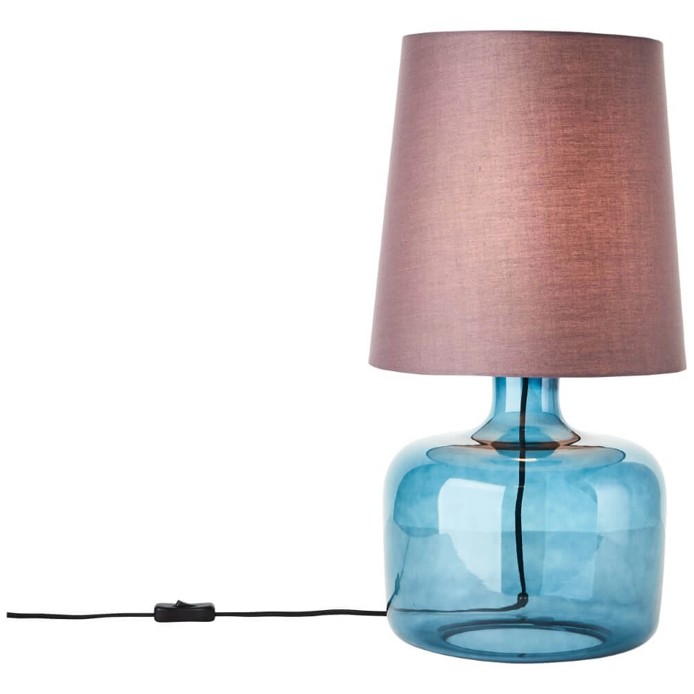 Tischlampe Hydra blau mit taupe Brilliant 4004353413131