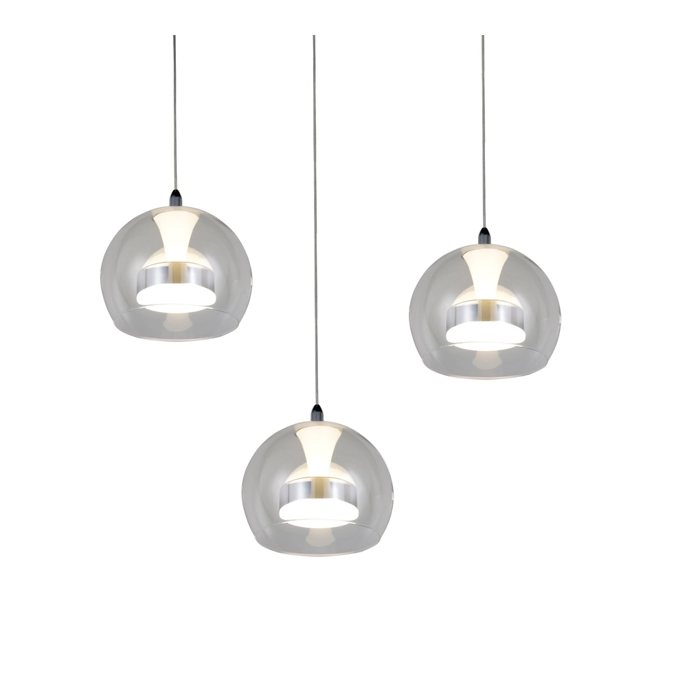 Pendelleuchte Flynt 3-flammig chrom Trio 4017807671001