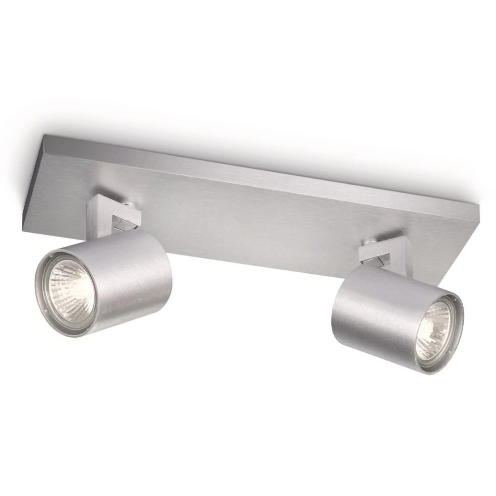 Deckenstrahler My Living Runner 2-leichter Metallgrau