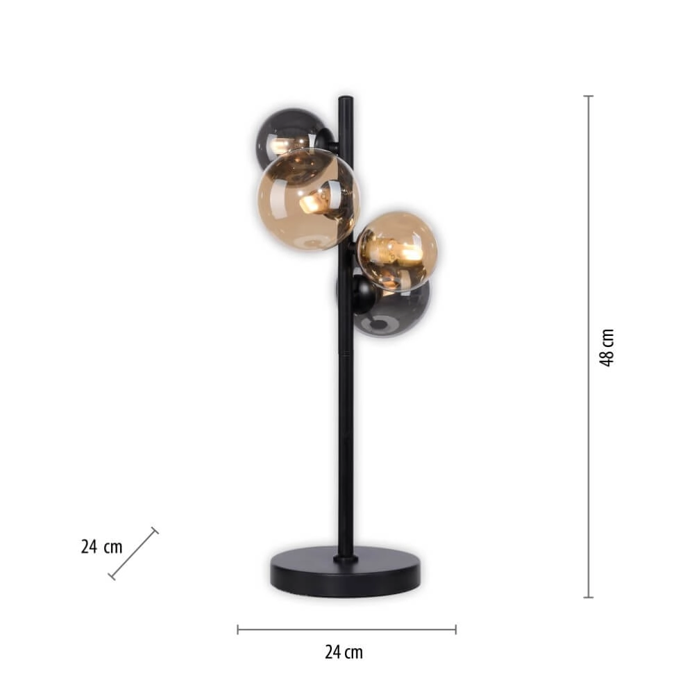 Schwarze Tischlampe Popsicle Design Paul Neuhaus 4012248375525