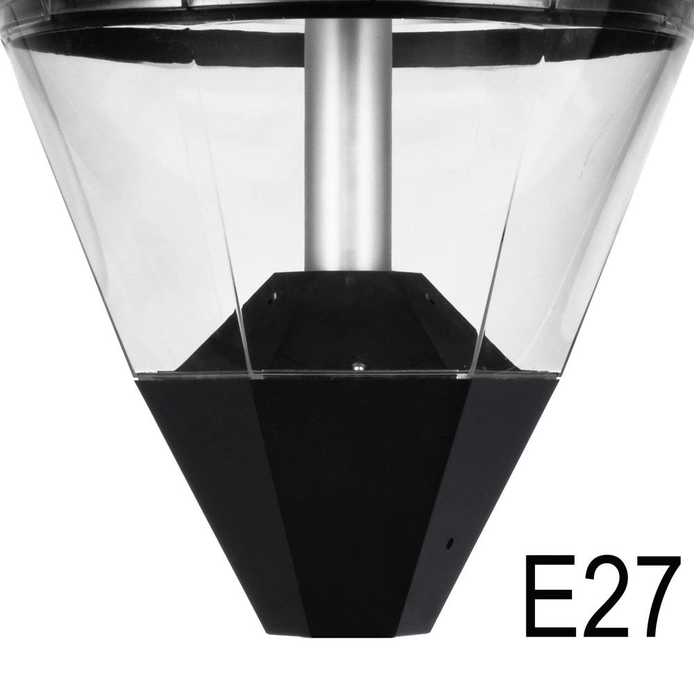 Außenlampe City Highlight E27 - 47 cm schwarz Franssen 8717064121139