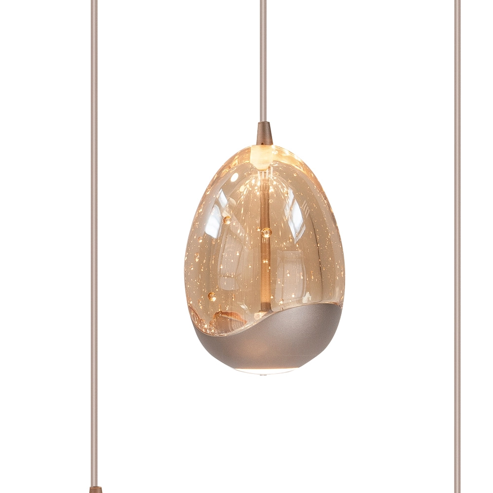 Pendellampe Champagne Egg 8-Fenster-Oval Highlight 8718379052408
