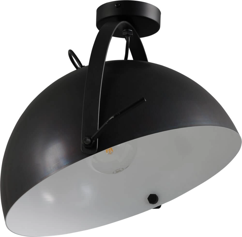 Deckenleuchte Larino 40 schwarz mit weiß
