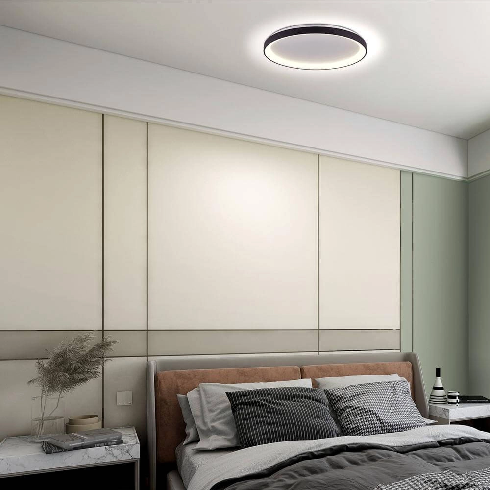Deckenlampe Ringlede Design schwarz Ø 38cm Steinhauer 8712746171952