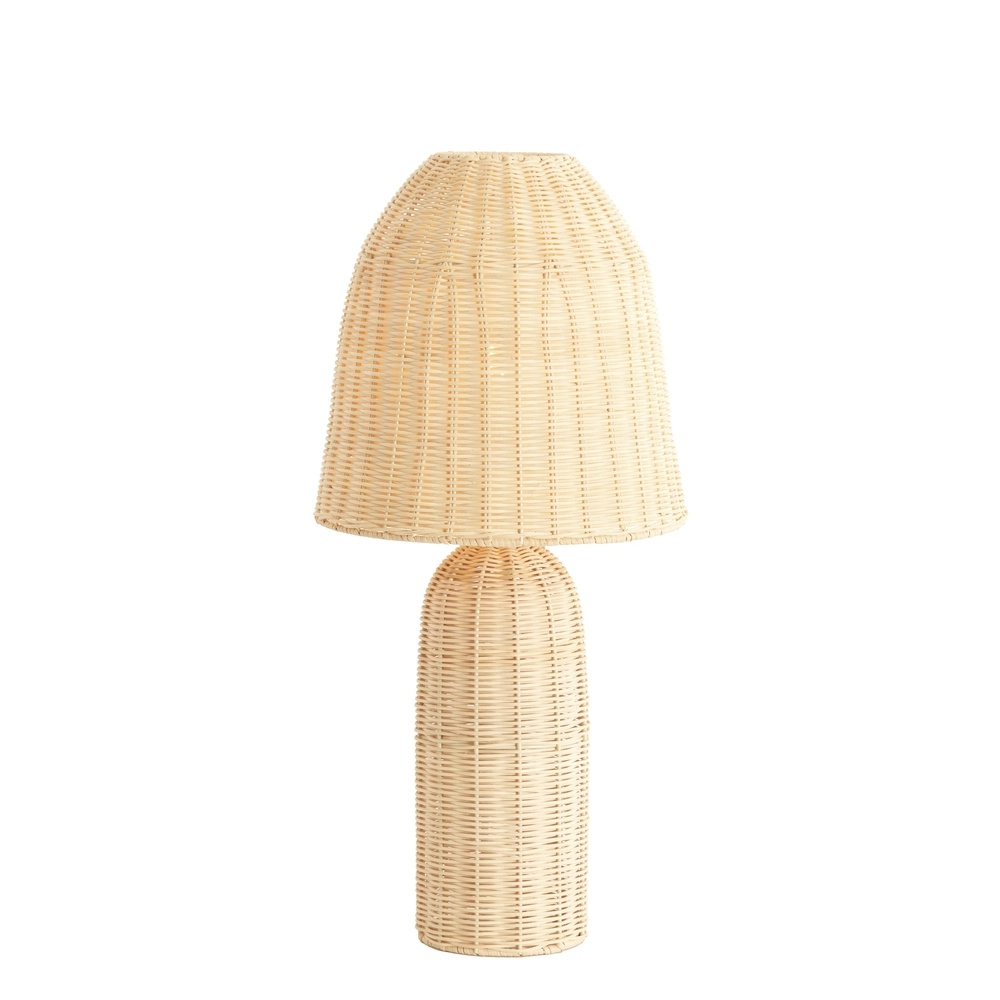 Rattan-Tischlampe Mandor Ø 28,5 cm – dunkles Rattan Light & Living 8717807820541
