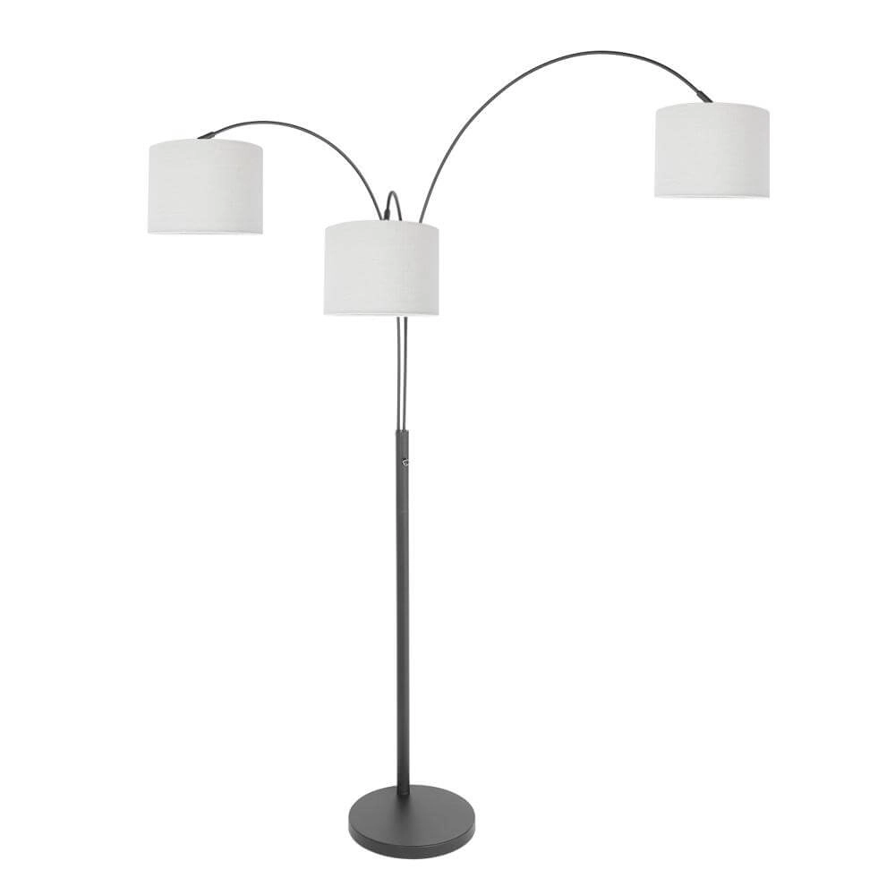 Stehlampe Sparkled Light schwarz mit weißen Kappen Steinhauer 8712746173598
