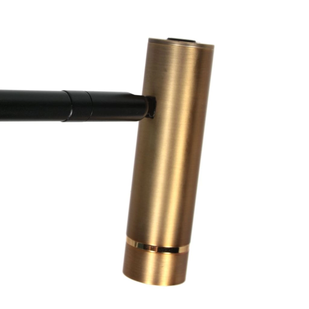 Stehlampe Lumo Schwarz mit Gold Steinhauer 8712746184631