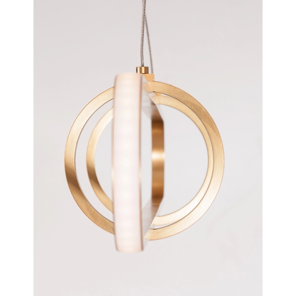 Design-Pendelleuchte Arte längliches Gold Lyora 5212017426079