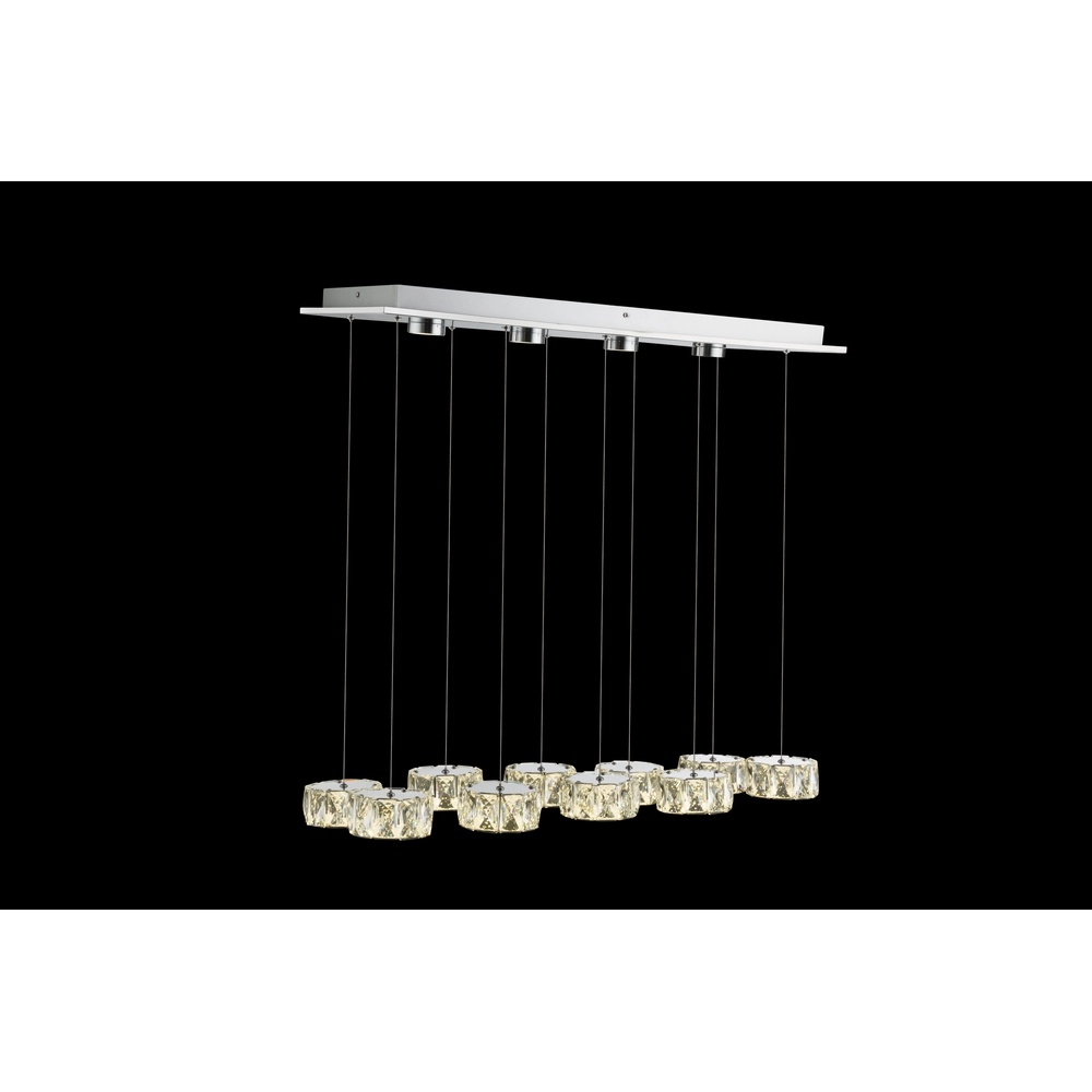 10-Licht Pendellampe Amur Chrom Globo 9007371345069