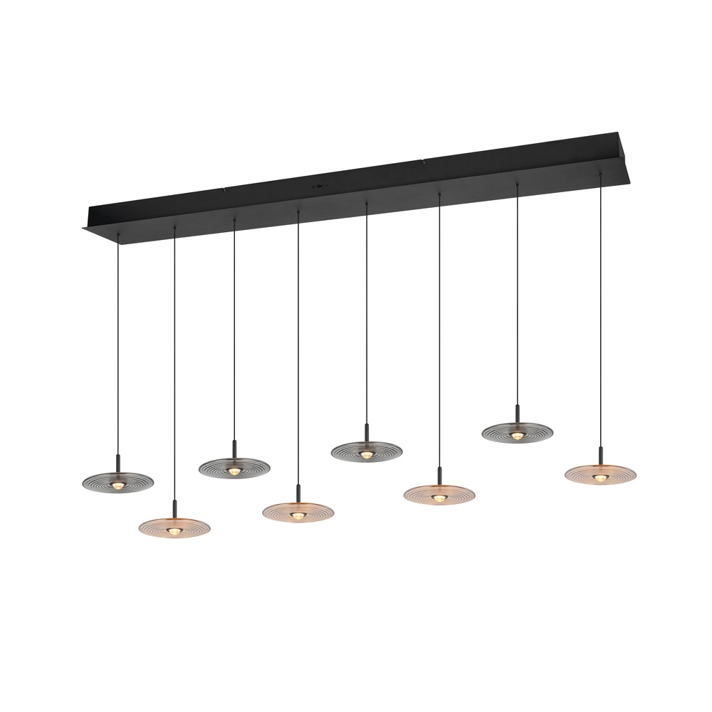 Design-Pendellampe Sirena 8-Licht