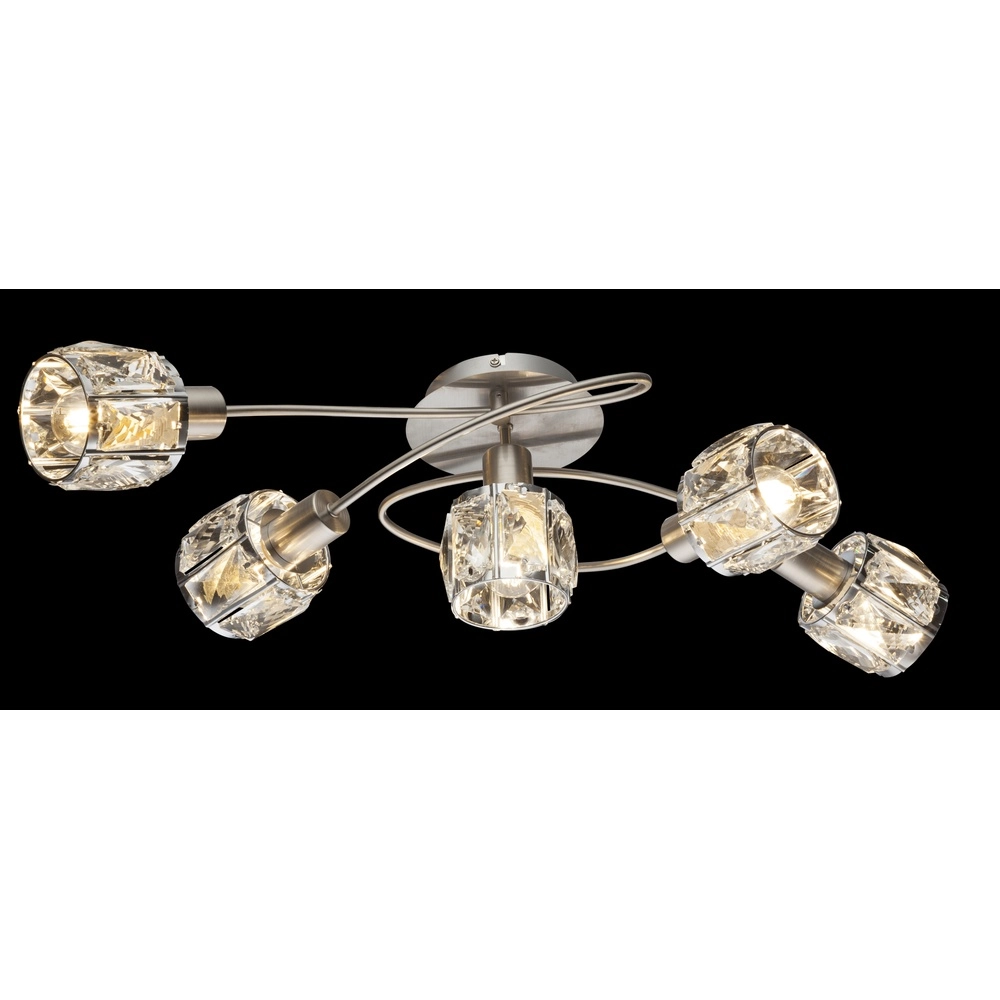 Deckenlampe Kris 5-Leicht-Nickel Globo 9007371369256