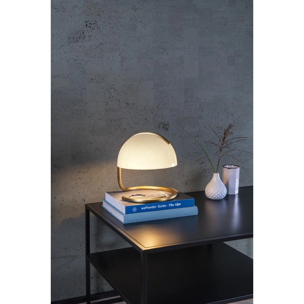 Klassische Tischlampe Cato Weiß Lucide 5411212460851