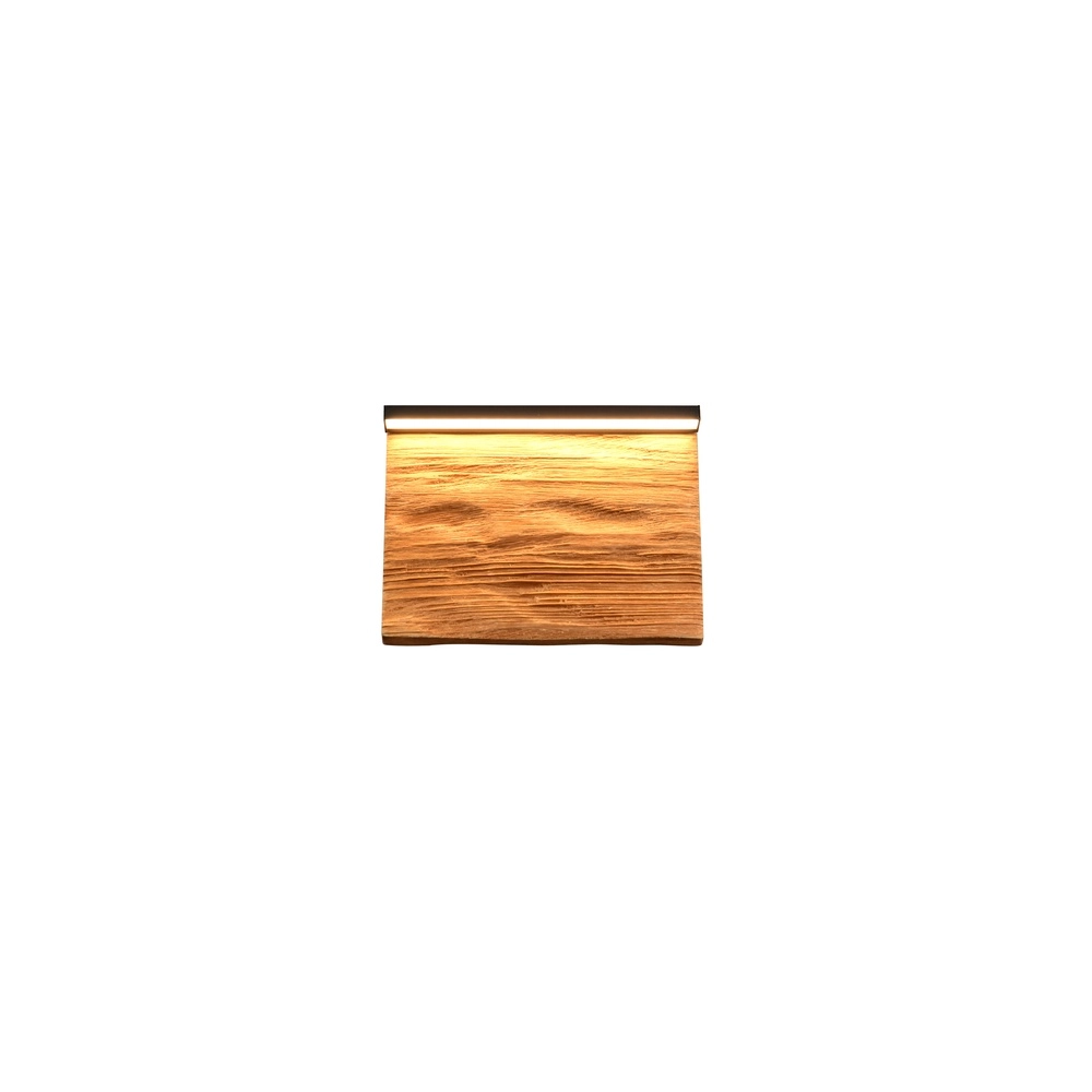 Design-Wandleuchte Kalea schwarz mit Holz 20cm Trio 4017807661385