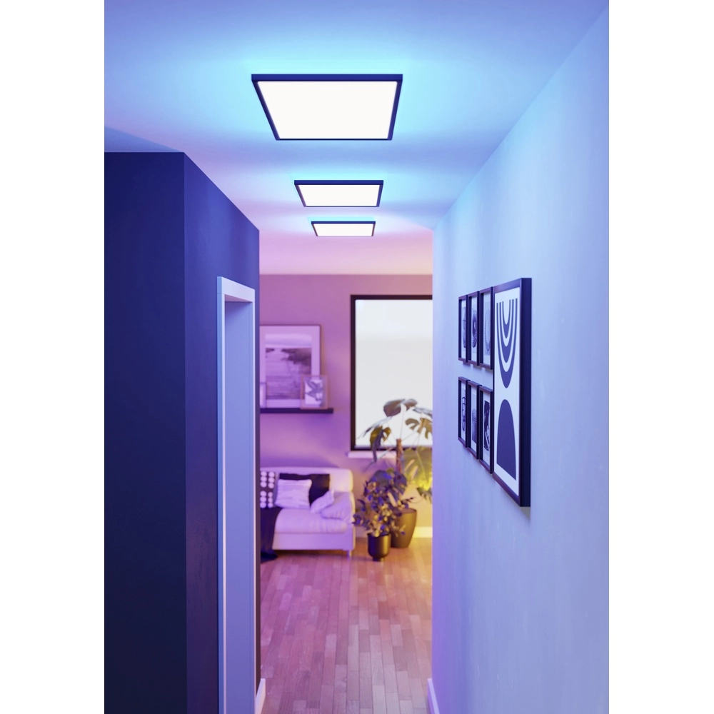 Intelligente Badezimmerlampe Rovito-Z Quadrat – Schwarz – 57x30 cm Eglo 9008606329762