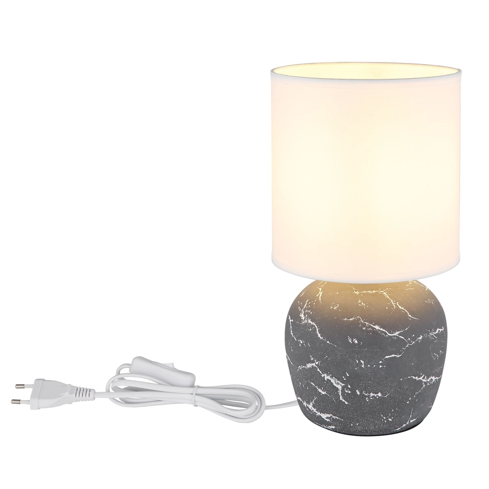 Design-Tischlampe Marble Grau Globo 9007371506064
