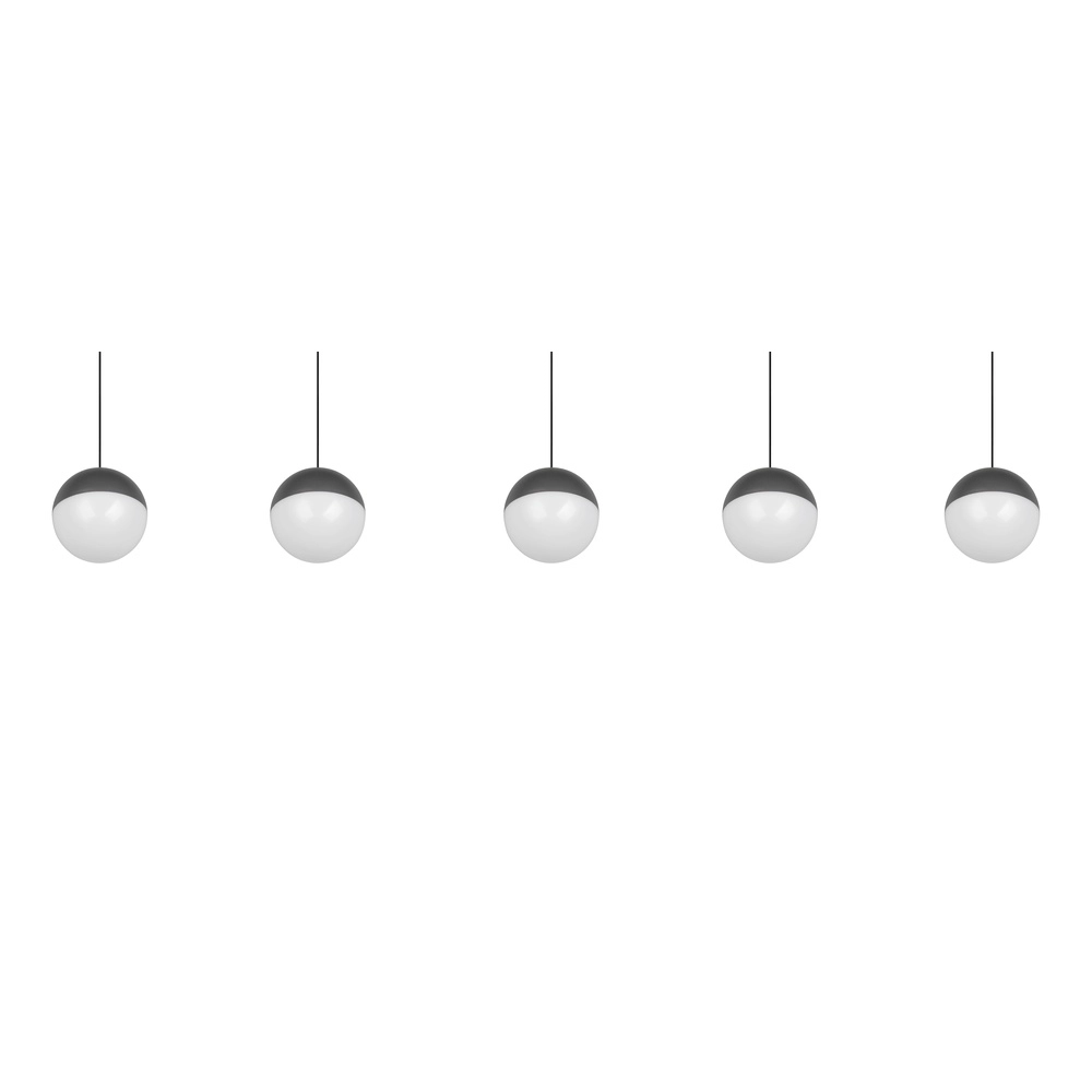 5-Licht Pendellampe Senta Anthrazit Trio 4017807697872