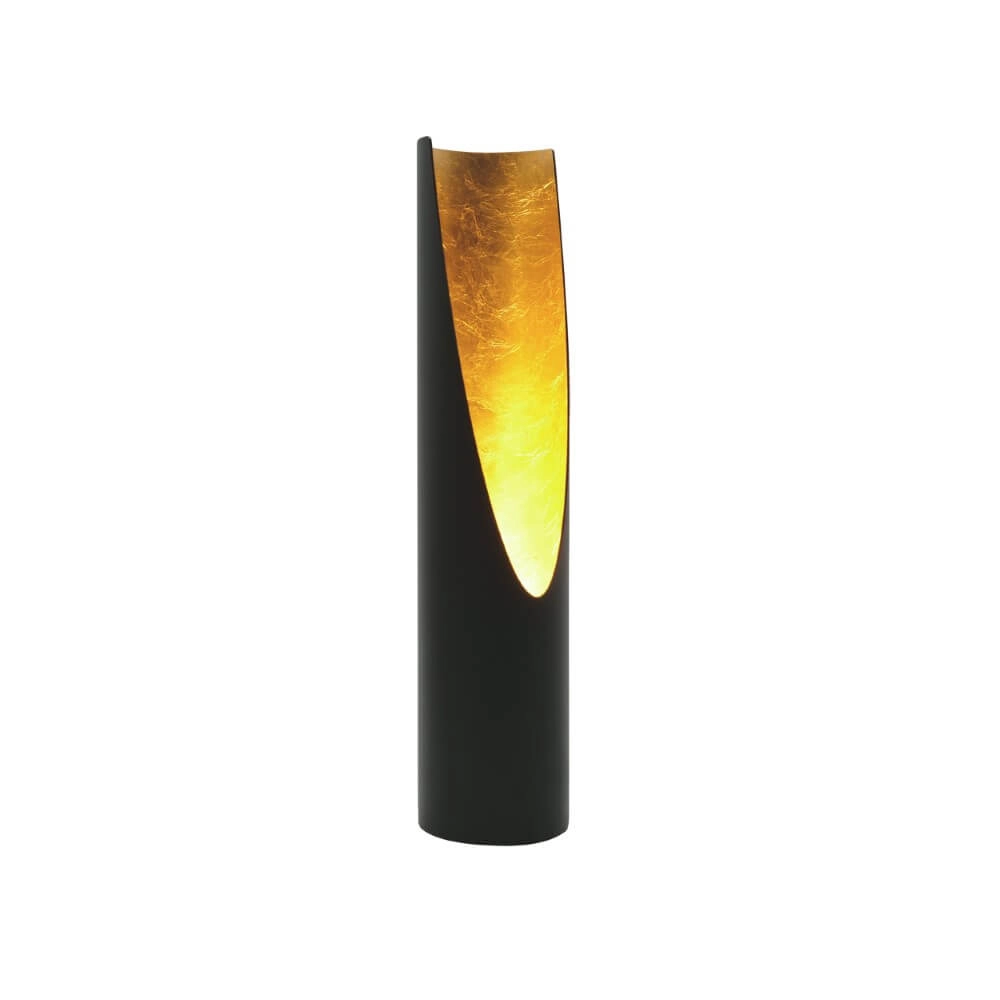 Schöne Tischlampe Prebone schwarzes Gold
