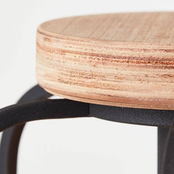 Hängelampe Tosh Schwarz mit Holzbraun Brilliant 4004353395338