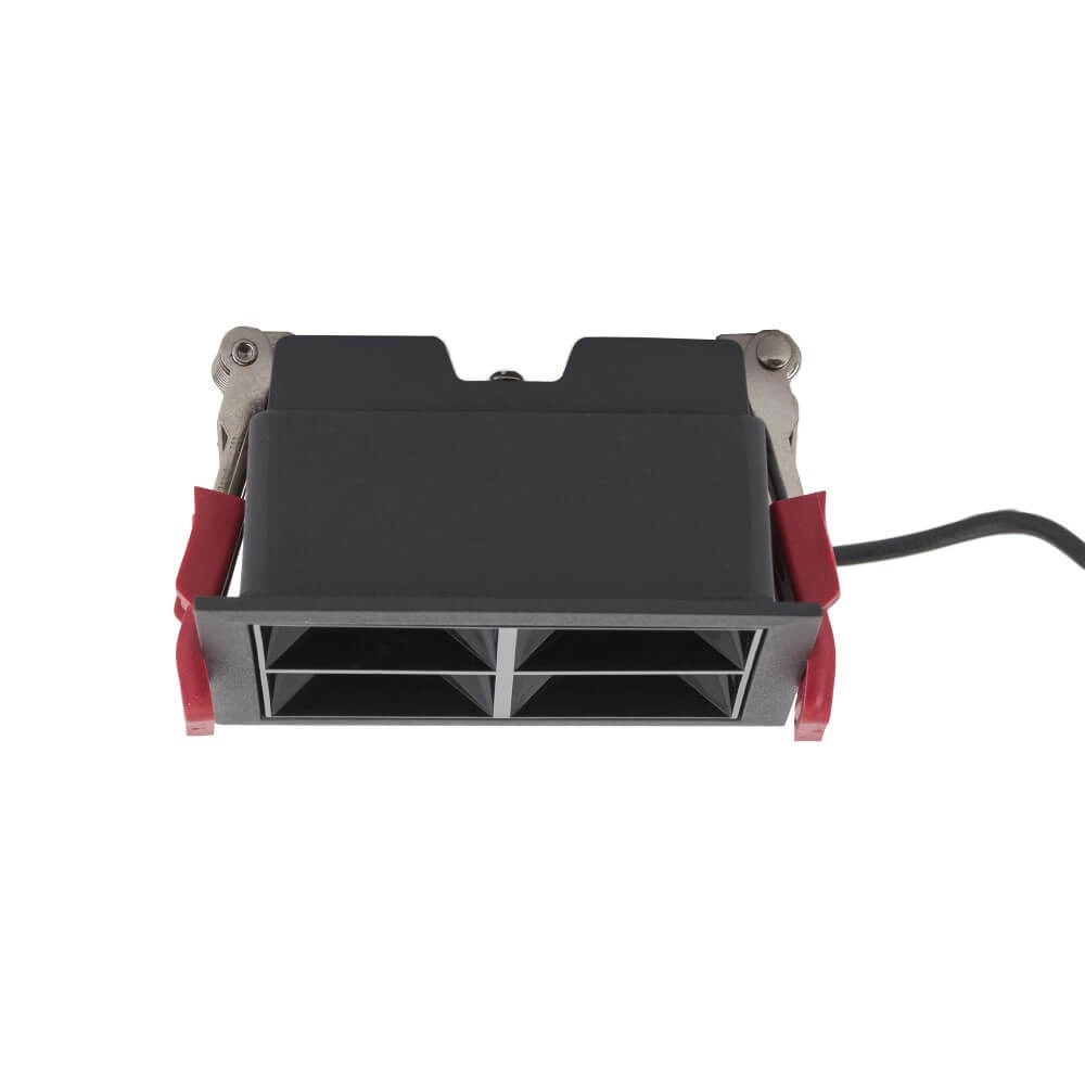 Schwarzer Einbaustrahler Midi Led 2x2 LEDs - 4000K Lyora 5903139100649