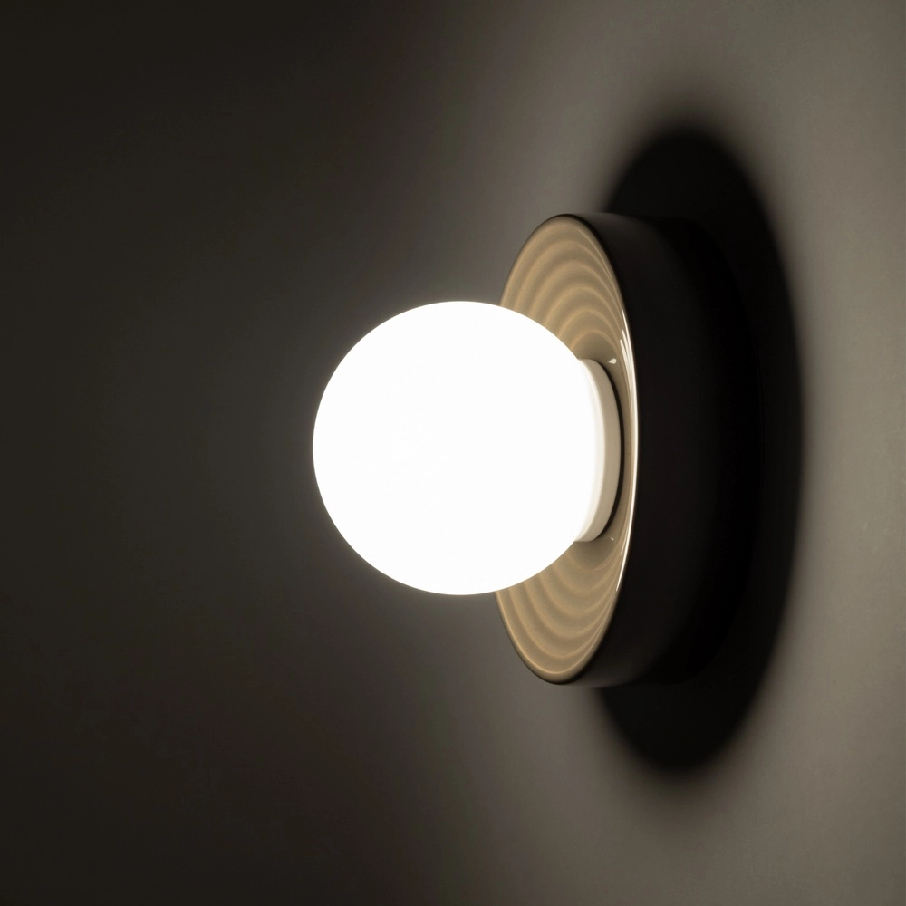 Design-Wandlampe Clay braun Ø 16 cm Lyora 5903139117500