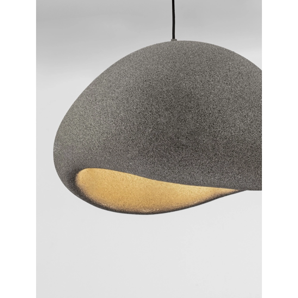 Natürliche Pendelleuchte Aere grau 60cm Lyora 5212017476739