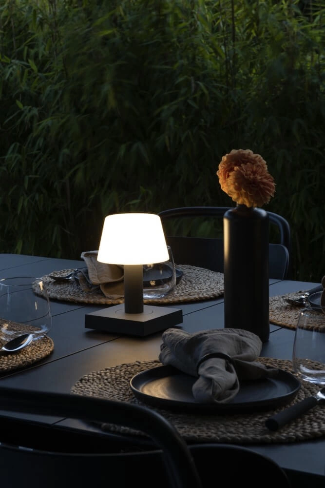 Wiederaufladbare Tischlampe Monaco Anthrazit KonstSmide 7318308253725