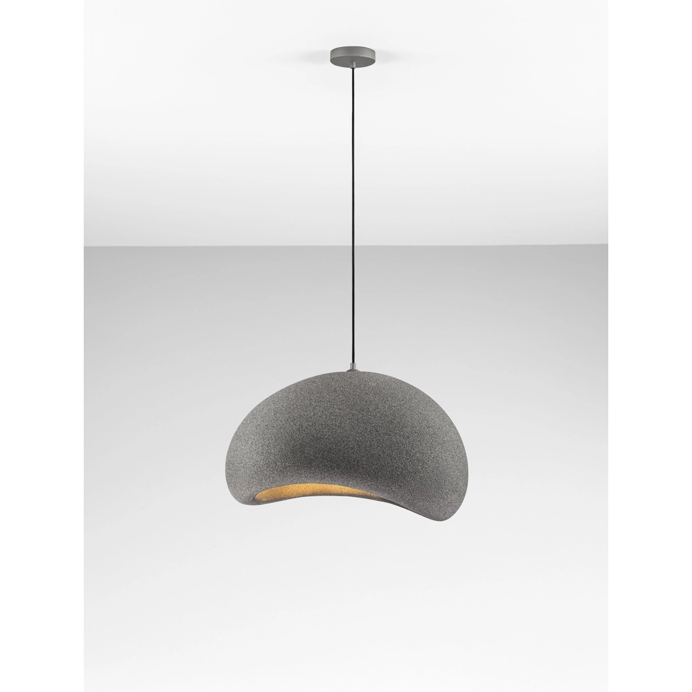 Natürliche Pendelleuchte Aere grau 60cm Lyora 5212017476739