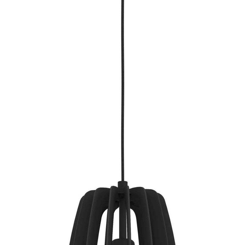 Schwarze Hängelampe Bajazzara Ø 26cm Eglo 9008606244348