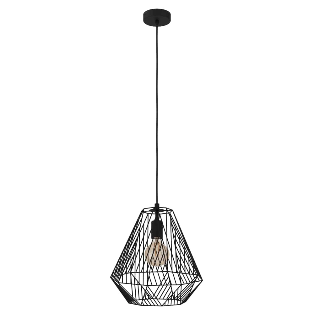 Schwarze Drahtlampe Stype Ø 33cm