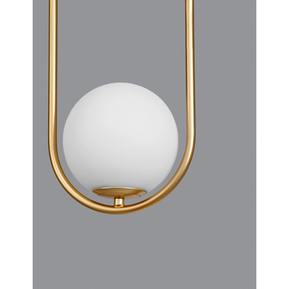 Design-Pendelleuchte Obitar Einzelnes ovales Gold Lyora 5212017427687