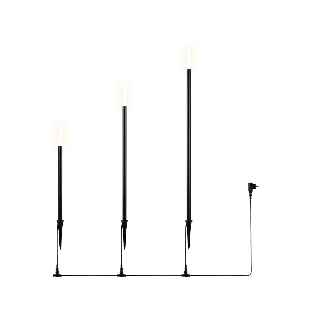 Gartenlampe Stick Schwarz Trio 4017807697575