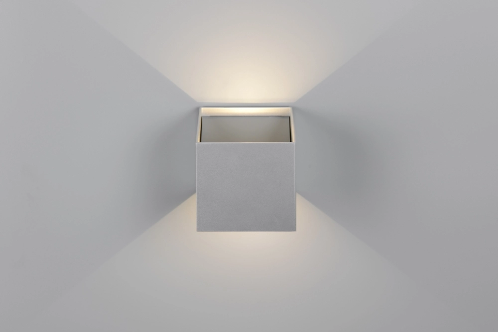 Wandleuchte wiederaufladbar Genie silbergrau mit Sensor Trio 4017807636383
