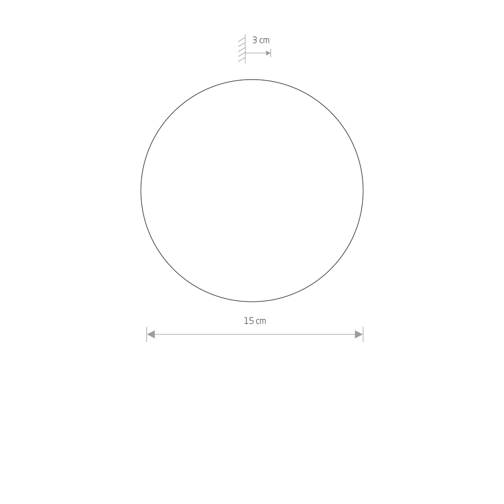 Design-Wandlampe Ring salbeigrün Ø 15 cm Lyora 5903139126632