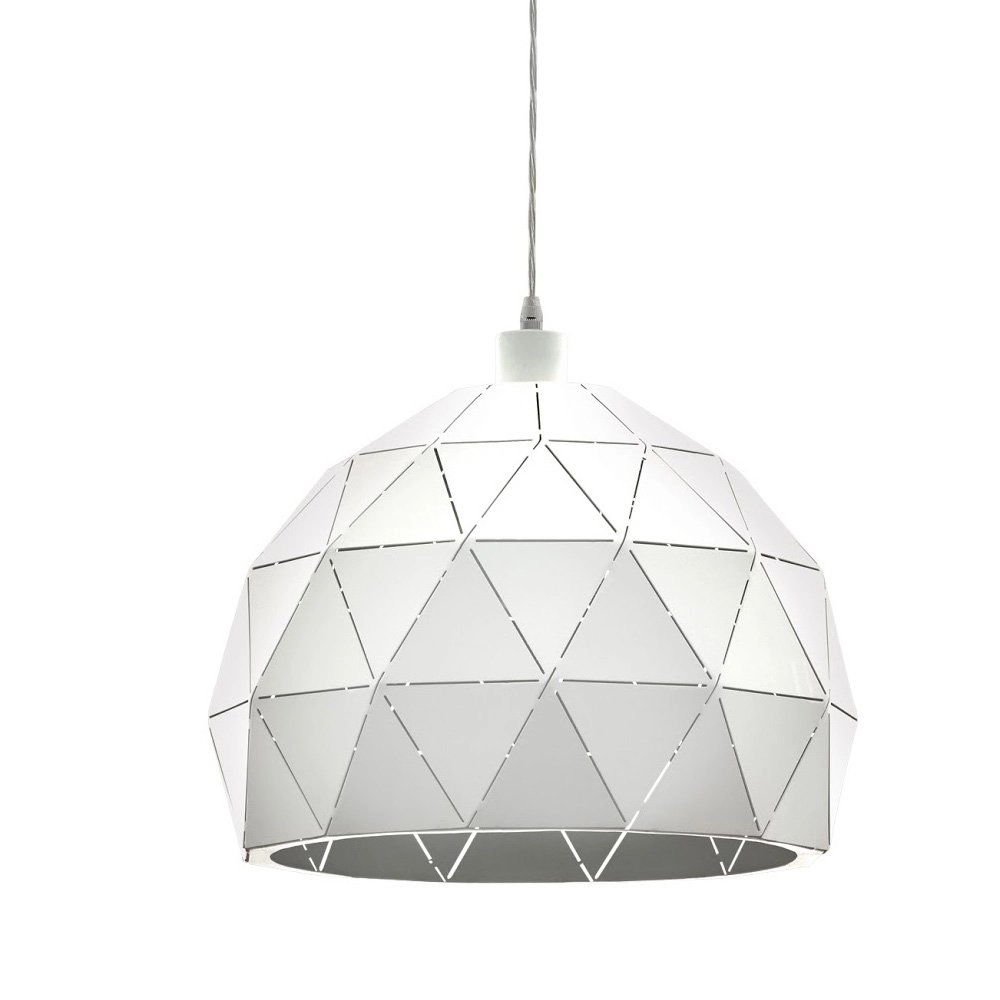 Pendelleuchte Roccaforte 40 cm weiß
