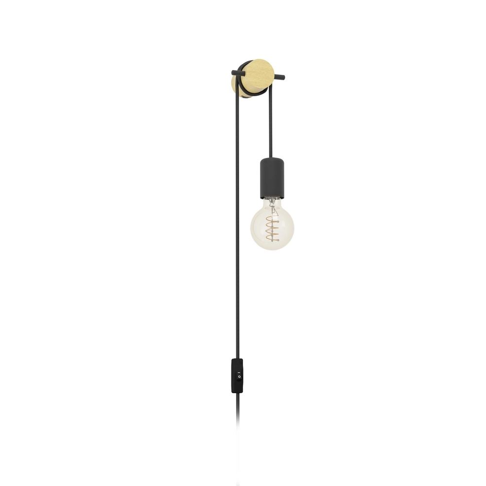 Wandlampe Buddon Holzlook mit Schalter Eglo 9002759438982