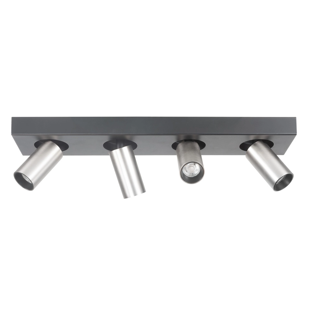 Spott Eliano 4-flammig schwarz mit nickel matt Highlight 8718379050114